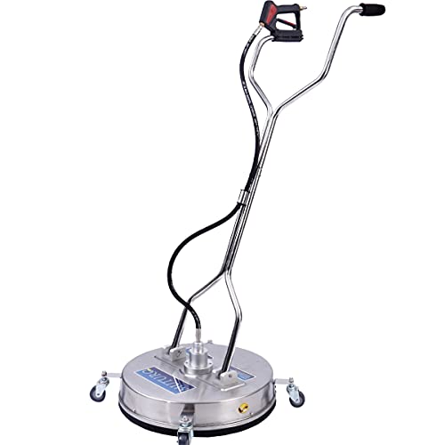 MUTURQ 21 Inch Pressure Washer Surface Cleaner, Commercial Stainless Steel House & Wand, Fit Max 4500 PSI Gas Power Washer