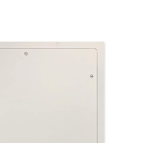 Acudor UF-5000 30 x 30 Inch Universal Flush Mount Access Panel Door Service Hatch with Stainless Steel Cam Latch & Continuous Concealed Hinge, White