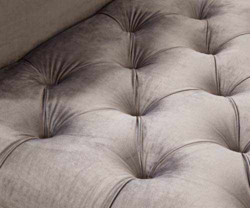 Legend Vansen Velvet Standard Flared Arm Sleeper Sofabed, Small Parcel, Grey