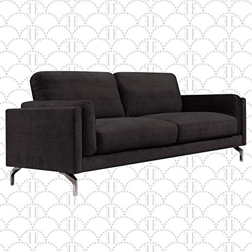 Elle Decor Remi Sofa, Fabric, Gray