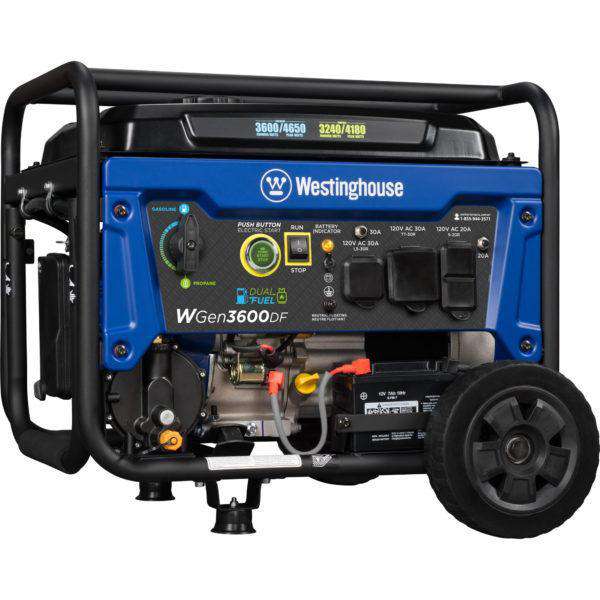 Westinghouse WGen3600DF 3600W/4650W Dual Fuel Remote Start Generator New
