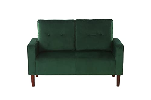 WHNB Contemporary Mid-Century Modern Tufted Velvet Sofa Couch (Color : Green)