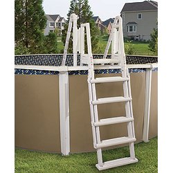 Confer Plastics Above Ground Flip Up In-Frame Pool Ladder