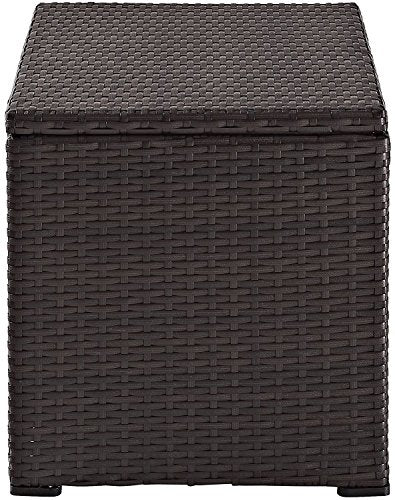 Crosley Furniture Palm Harbor Outdoor Wicker 60-Quart Cooler, Brown
