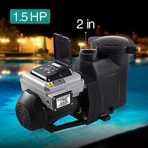BLUE WORKS BLPVS2015P Variable Speed Pump for In-Ground Swimming Pools, 1.5HP, 220V-240V, 2 Years Full Warranty