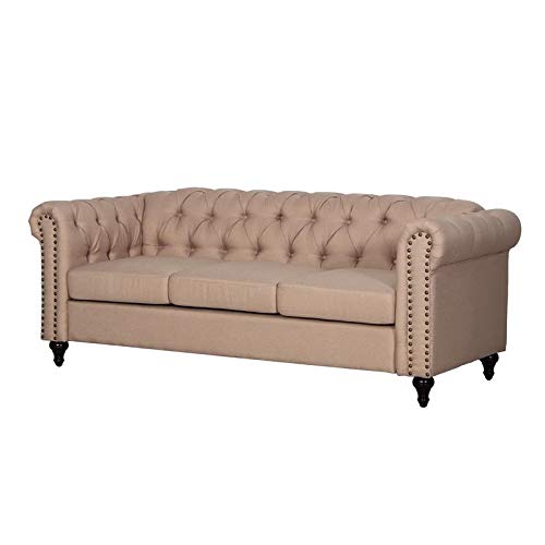 Kingway Furniture Modern Durres Living Room Sofa in Beige