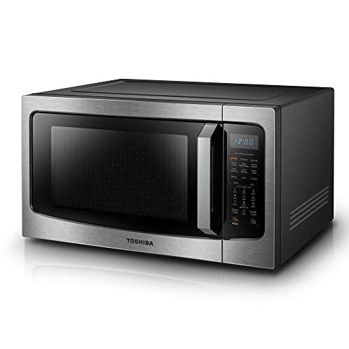 Toshiba ML-EC42P(SS) Multifunctional Microwave Oven with Healthy Air Fry, Convection Cooking, Smart Sensor, Easy-to-Clean Interior and ECO Mode, 1.5 Cu.ft, Black Stainless Steel