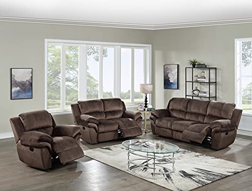 Poundex PDEX-F86381 Recliner, Chocolate
