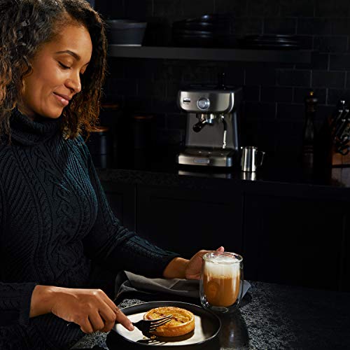 Calphalon BVCLECMP1 Temp iQ Espresso Machine with Steam Wand, Stainless Steel