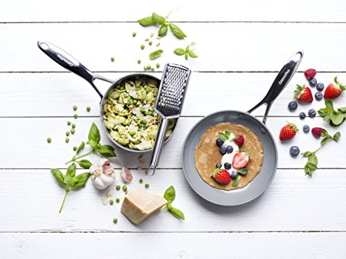 GreenPan Valencia Pro Hard Anodized Induction Safe Healthy Ceramic Nonstick, Cookware Pots and Pans Set, 11 Piece, Gray