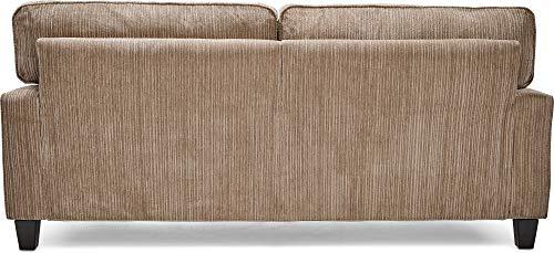 Serta Palisades Modern Design Couch, Straight Arms, Soft Fabric Upholstery, Tool-Free Assembly, 73