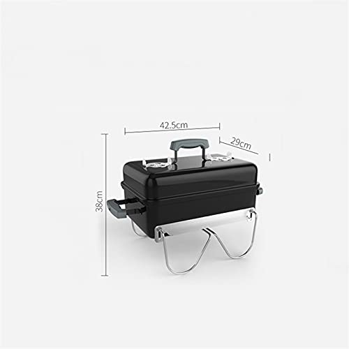 QIAOLI Barbecue Grill Outdoor Full Set of Tools Household Charcoal Grill Small Portable Wild Stainless Steel Smoker BBQ for Picnic Garden