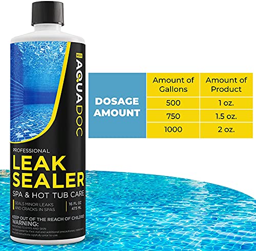 AquaDoc | Spa Leak Repair & Hot Tub Leak Sealer, Easily Fix a Leak for Pools & Spas, Hot Tub Leak Stop Kit to Fix a Leak in Spas. Hot Tub Leak Stops Leaks for Spas & can Stop Leaks for Hot Tubs