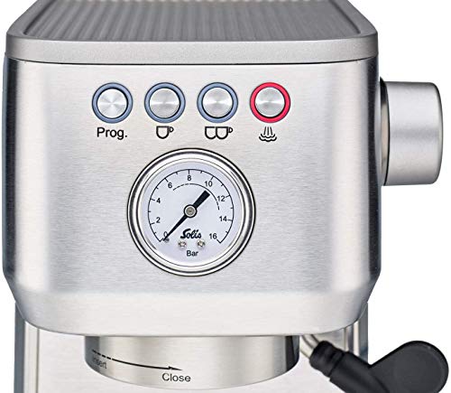 Solis Barista Perfetta Compact Programmable Espresso Machine (Stainless Steel)
