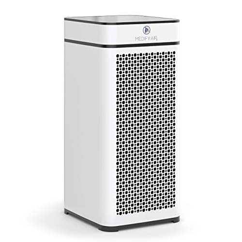 Medify MA-40 Air Purifier with H13 True HEPA Filter | 840 sq ft Coverage | for Smoke, Smokers, Dust, Odors, Pet Dander | Quiet 99.9% Removal to 0.1 Microns | White, 1-Pack
