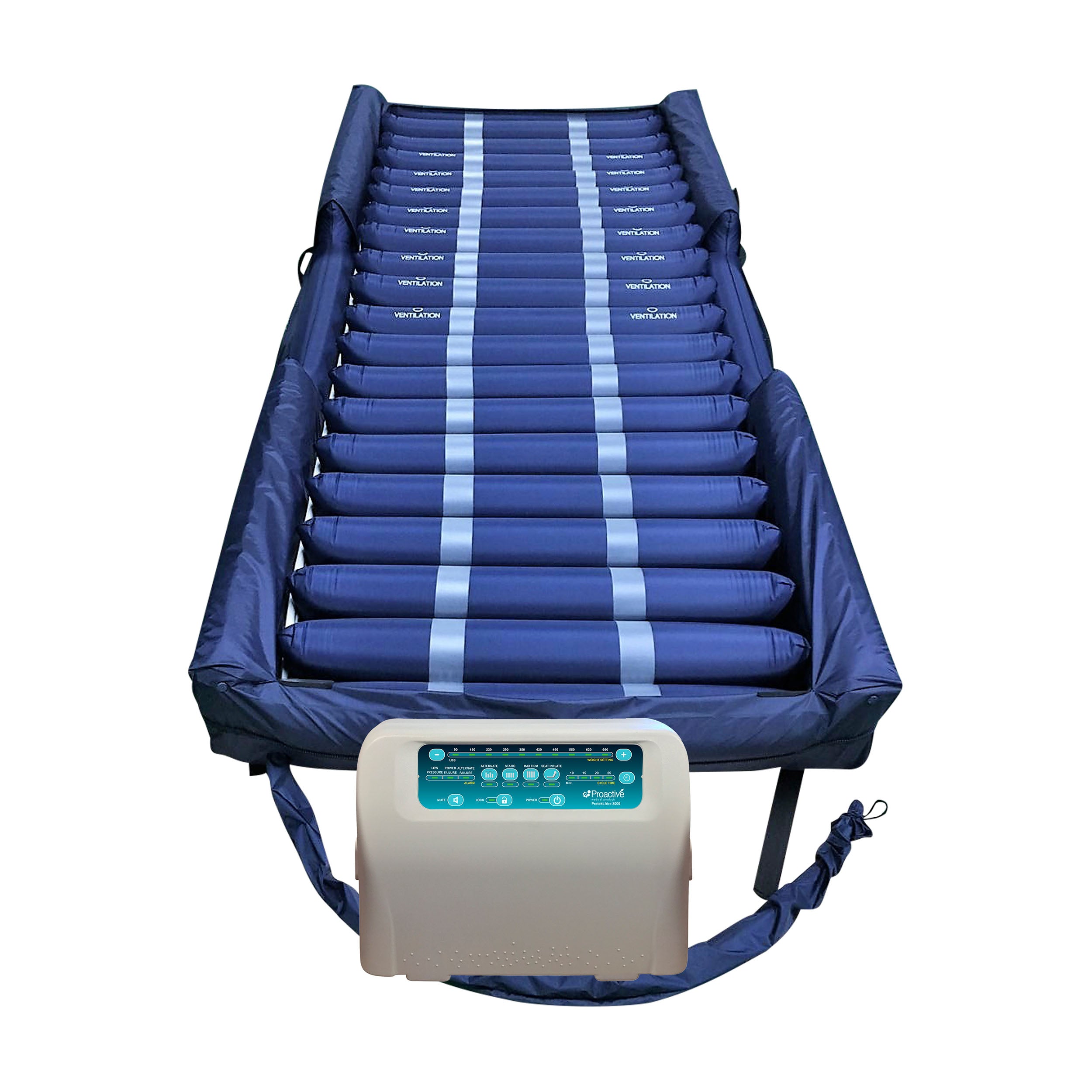 Proactive Protekt® Aire 8600AB Low Air Loss/Alternating Pressure Bariatric Mattress System with 