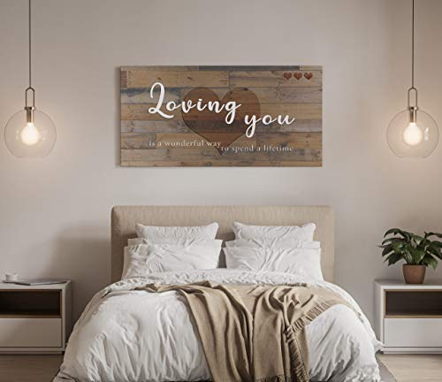 Loving You is a Wonderful Way to Spend a Lifetime Couples Wall Art