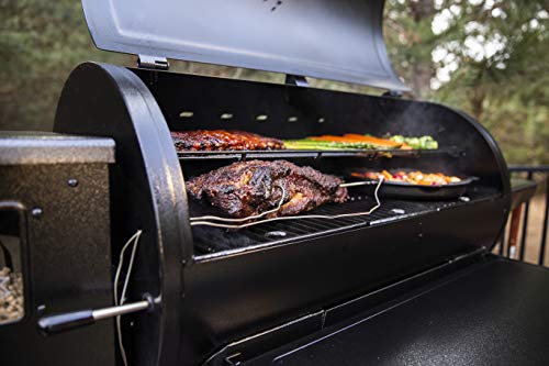PIT BOSS PB1150G PG1150G Wood Pellet Grill w/Cover and Folding Front Shelf Included, Black