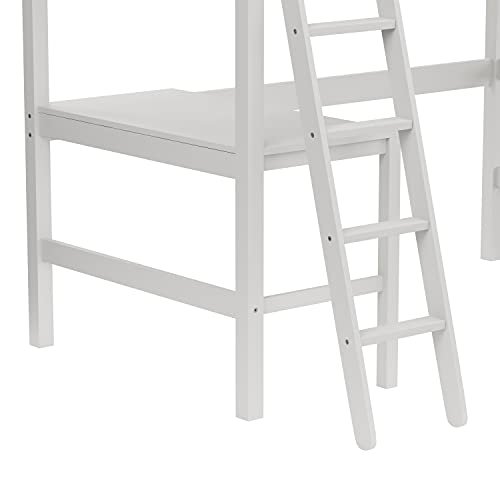 Hillsdale Caspian Twin Loft Bed, White
