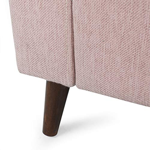 Christopher Knight Home Roselle Sofas, Light Blush + Espresso
