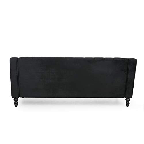 Christopher Knight Home Knouff Sofas, Black + Dark Brown