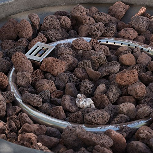 Christopher Knight Home Hoonah Circular MGO Fire Pit with Grey Top - 40,000 BTU, 32