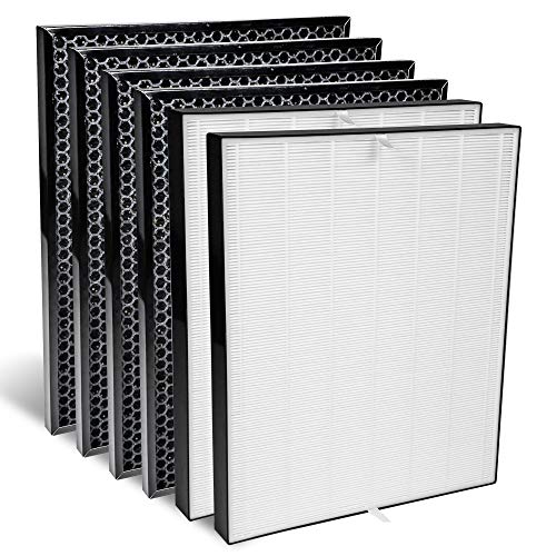 AIRDOCTOR Genuine Filter Replacement - Two Year Combo Pack Includes: Two (2) UltraHEPA Filters & Four (4) Carbon/Gas Trap/VOC Filters
