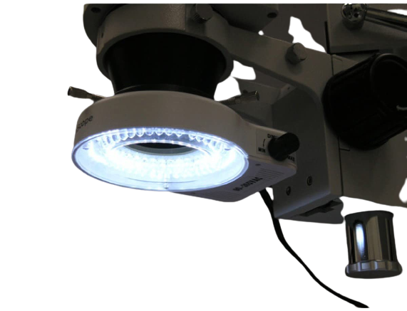 Amscope SM-3B-80S 7X - 45X Stereo Zoom Microscope on Boom Stand with 80 LED Light New