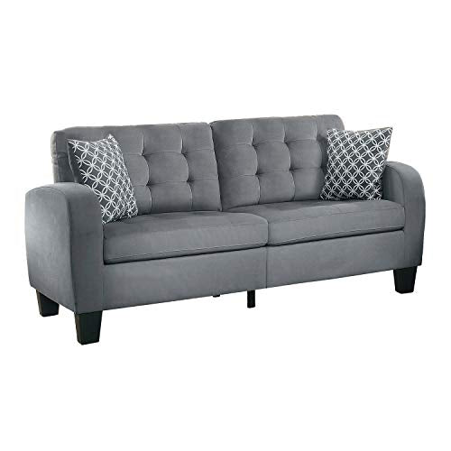 Lexicon Westville Tufted Fabric Sofa, 72.5