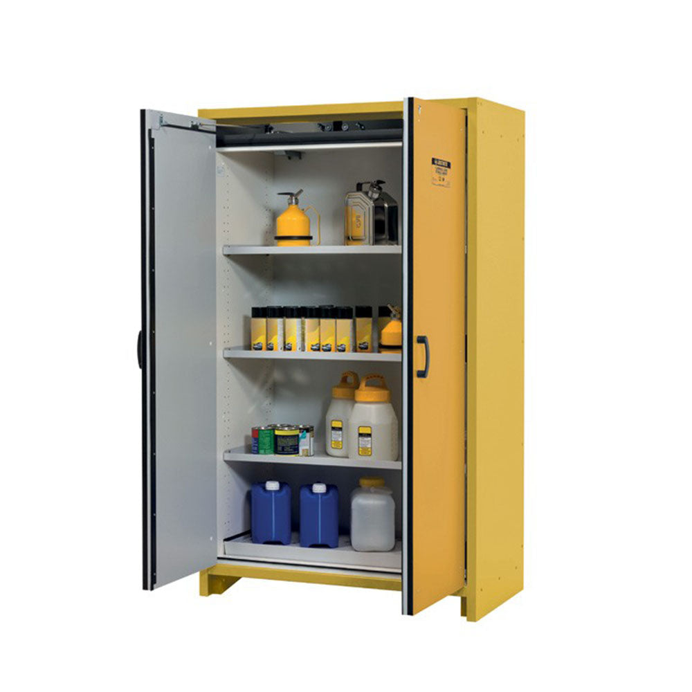 Justrite EN Flammable Safety Cabinet, 30-Minute, 45 Gallon, 2 Hybrid-Close Doors