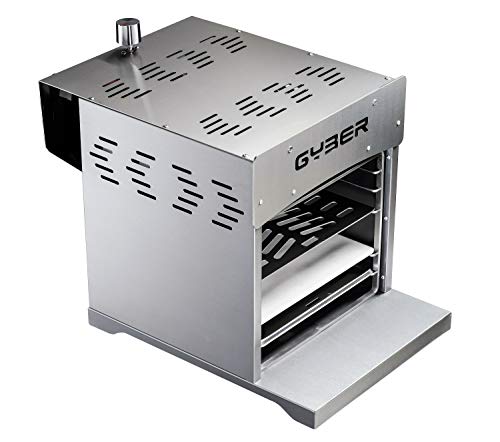 Dutton 2-in-1 Portable Outdoor Gas Grill Steak + Pizza Propane Infrared Grill | Efficient Heating Element