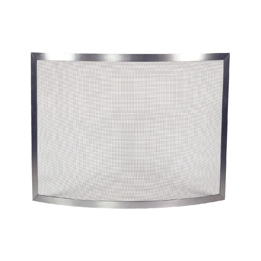 Dagan Pewter Bowed Design Panel Screen