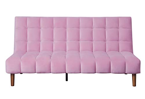 Acme Furniture Yolandi Sofas, Pink and Walnut