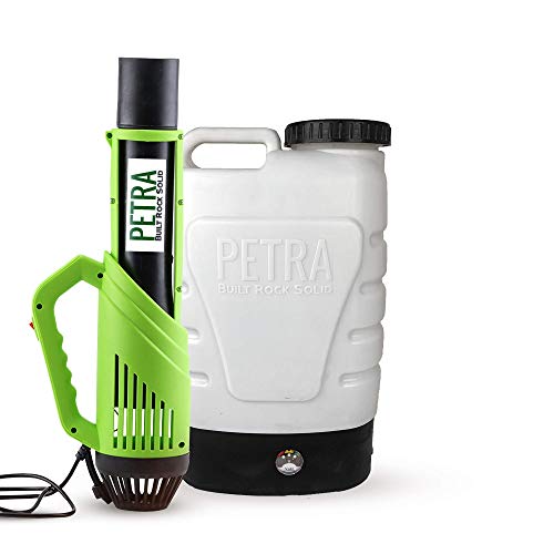 Petra 3-Gallon Battery Powered Backpack Sprayer Portable Mist Blower - Lightweight, with Interchangeable Nozzle