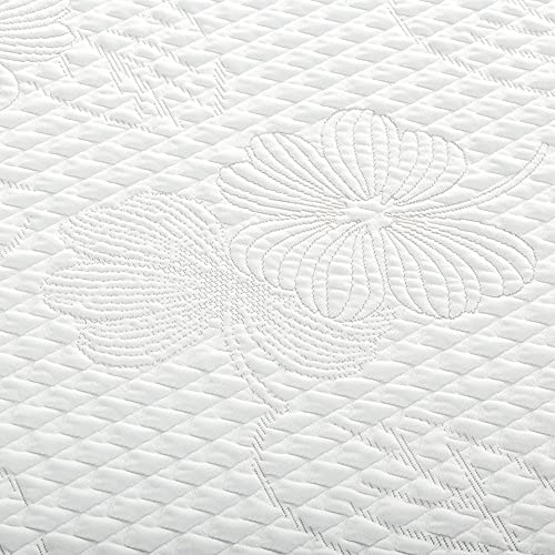 Olee Sleep 9 Inch Ventilated Gel Infused Memory Foam Mattress, CertiPUR-US Certified, Gray, Queen