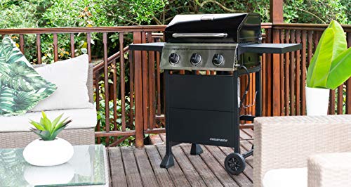 Megamaster 720-0988EA Propane Gas Grill, Black/Silver