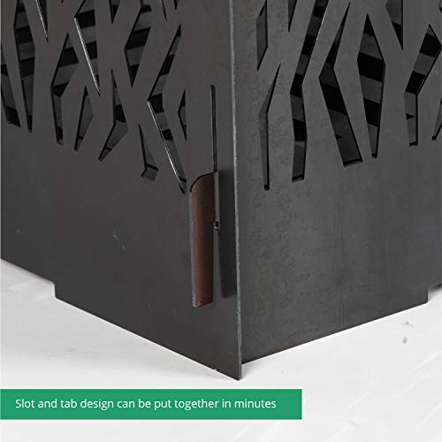 TITAN GREAT OUTDOORS 30-in Incinerator Fire Pit, Collapsible Burn Fire Pit