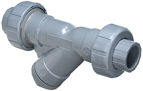 Hayward YS20100SU 1-Inch Socket True Union CPVC Plastic Y-Strainer with FPM O-ring Seals