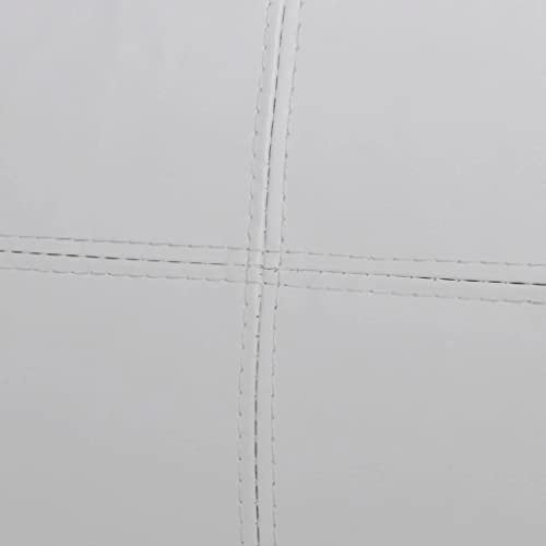 vidaXL vidaXL Sectional Sofa 3-Seater Artificial Leather Couch Seating Black/White