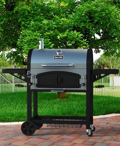 Dyna-Glo DGN576SNC-D Dual Zone Premium Charcoal Grill, X-Large, Stainless