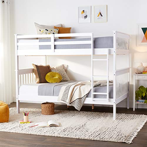 Donco Kids Mission Bunk Bed, Full/Full, White