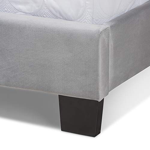 Baxton Studio Beds (Box Spring Required), Queen, Grey/Black