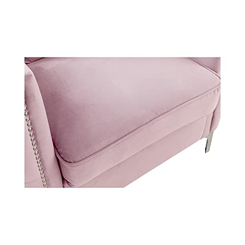 Lilola Home LHF-89634PK-L Love Seats, Pink