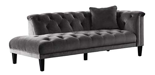 Acanva Luxury Vintage Chesterfield Tufted Velvet Living Room Family Sofa, 84