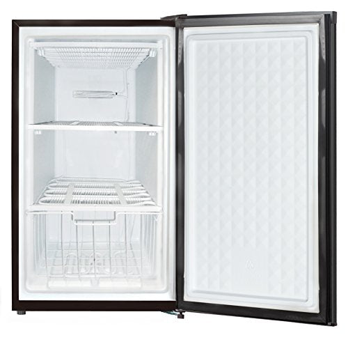 Midea WHS-109FB1 Upright Freezer, 3.0 Cubic Feet, Black