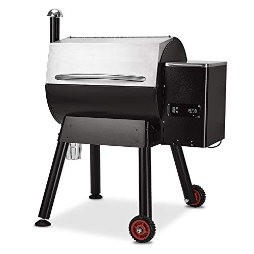 Yardom 7 in 1 Wood Fired Pellet Grill and Smoker,795 sq. in.,Hopper Quick-Clear with Digital Controls,Temp Probe,Cover