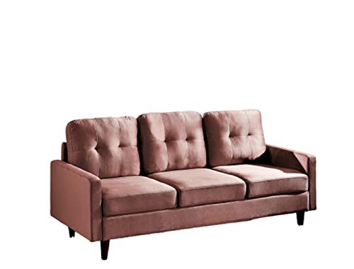 US Pride Furniture Bruni 2 Piece Living Room Set Sectional, Rose