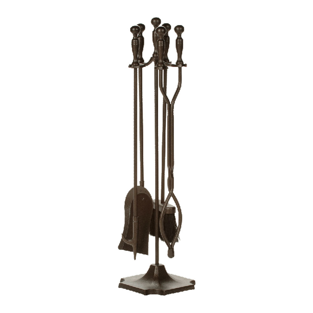 Dagan 5-Piece Bronze Fireplace Tool Set