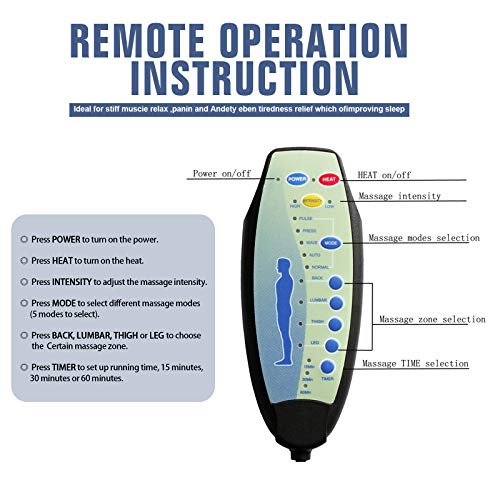 ANJ Massage Recliner Chair with Heat and Vibration, Overstuffed Manual Reclining Single Sofa Fabric Massaging Recliners (Chocolate)