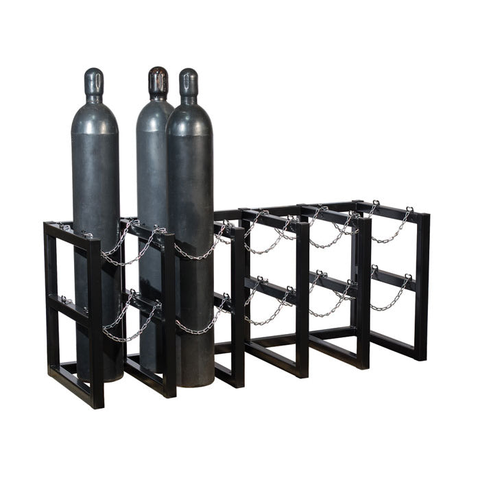 Justrite 5W X 2D Gas Cylinder Storage Rack | For 10 Cylinders